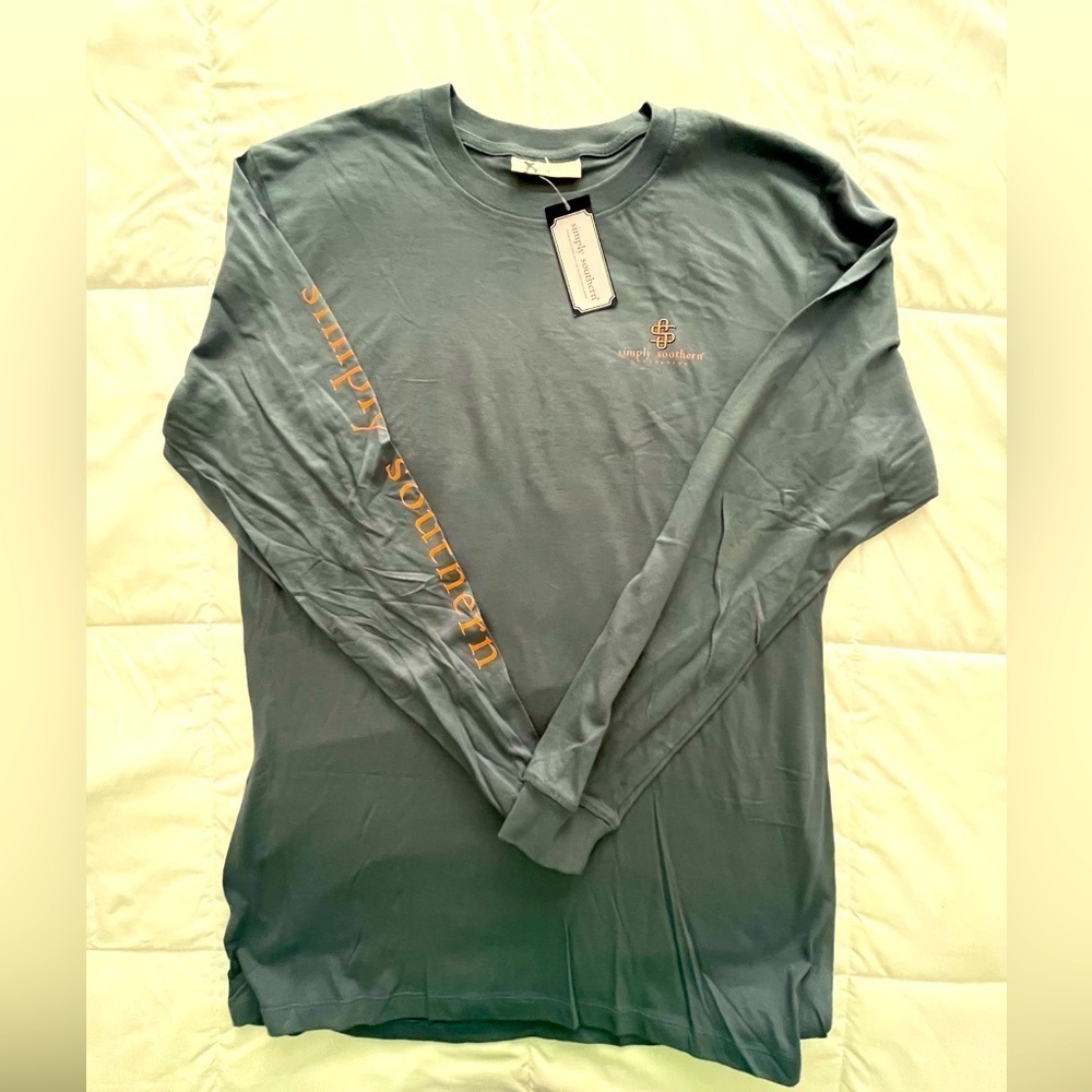 Simply Southern “If The Stars Were Made To Worship So Will I”. Size M. Grey Blue - Picture 2 of 3